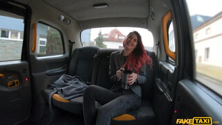 Bombshell taxi costumer agreed the terms so she has to take on my shaft! - Cindy Shine