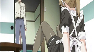 Masturbating anime maid in fantasy