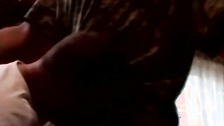 Black man sucking guys huge cock until he cums on his face