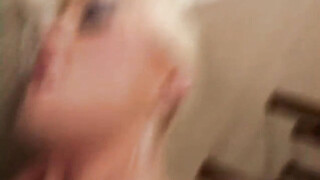 Sexy blonde prick bitch getting it deep