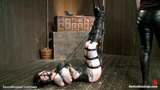 Slave bound on box & whipped