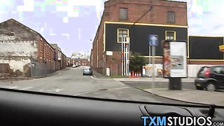 Charming twink picked up & slammed while traveling to class