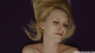 Blonde Czech Hottie Plays with Twat