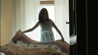 Young & satisfying Charlotta Phillip wakes up to masturbate