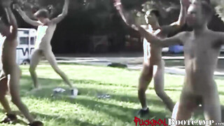 Real amateur guys touch each other while being fully naked