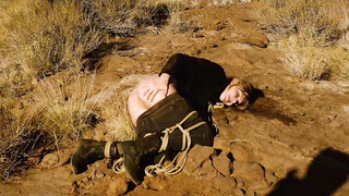 Anus whipping & rough assfucking for piss drinking MILF outdoors