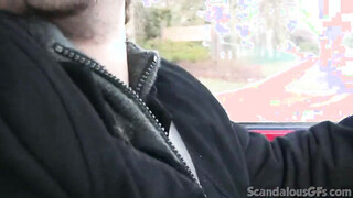 Amateur public bitch sucks on little dick