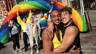 Interracial gay ass pumping after pride - Trent King & Felix Fox