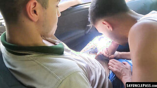 Leo Giok fucks his passenger Talex Madriz for sniffing his undies