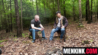 Colt Spence captures Brody Fox for outdoor rope bondage adventure