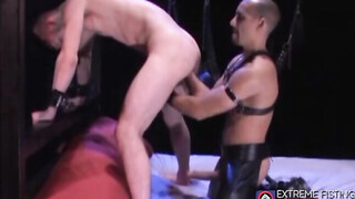 Hardcore fetish fisting with horny bears in BDSM nice gear