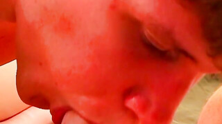 Army twink jerking off & getting screwed in the butt