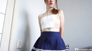 Amazing teen sucks shaft before getting drilled