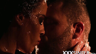 Erotic sex session in complete darkness with beautiful girl