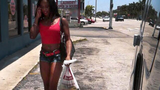 Ghetto Black Hottie Gives Up Butt for Cash on BangBus