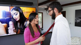 Emily Willis fucks her prof to get a better grades