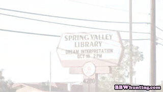 BBW loves a big hard dick in her thick twat