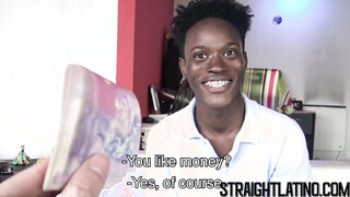 Jamaican stud sucking meat before barebacking homo with black dick