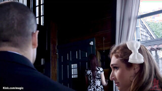 Teacher fucks MILF & stepdaughter