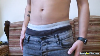 Sexy Ryan Jamison Jerks Off His Fat Shaft For Money