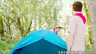 Colton McKeon helps Grey Gold fix his tent & his aching dick