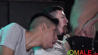 Twinky latinos blow cocks & fuck asses raw in a threeway