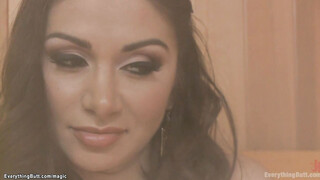 Lesbian Girls anal fucking in the sauna