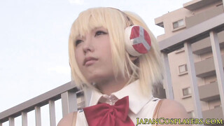 Asian cosplay babe missionary ravaged
