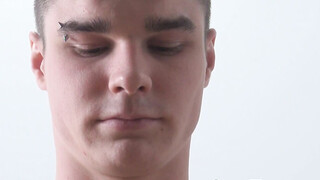 Handsome jock Skin Veni fingering & jerking his uncut shaft