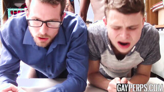 Security bear pounds tight white twinks butt hole very deep