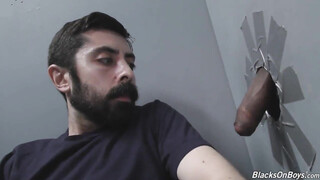 White man sucks & fucks a black shaft