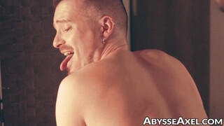 Axel rides shaft before getting his ass fucking tightened in a fist fucking by joc