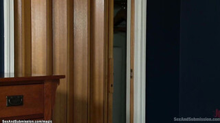 Step Dad vibrates tied & gagged teen