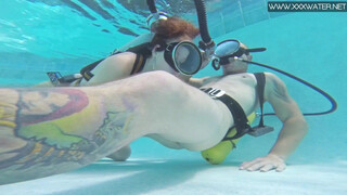 Minnie Manga takes shaft underwater