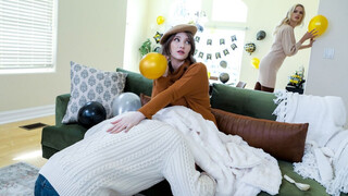 Stepdaughter & step dad come up with some fun of their own