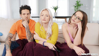 REALITY KINGS We fell down with my Girlfriend's stepsis while watching tv together