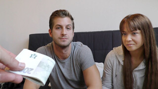 Tricky guy fucks for cash sexy girl who needed accommodation