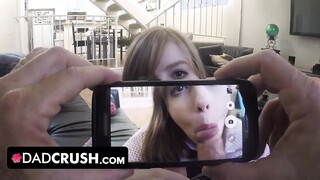 Dad Crush - Sexy Teen Stripped Naked In Front Of Step Daddy