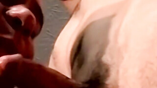 Inked young amateur fills mature gays mouth with sexy cum