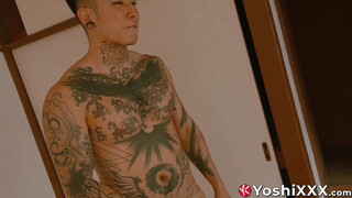 Kinky Javanese Yoshi Kawasaki sneaks to tug his shaft on camera