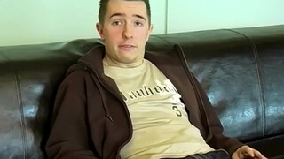 British amateur lubes up his prick & cums after interview