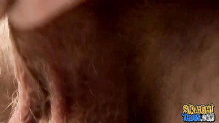 Sexy straight guy releases his satisfying prick for a jack off