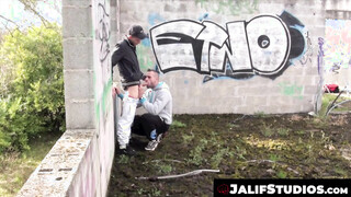 Mike Tiger & Kamel indulge in a wild outdoor fuck