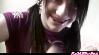 Melody Handjob closeup playing balls