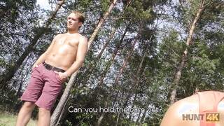 Satisfying hottie nicely assfucked for money in public park