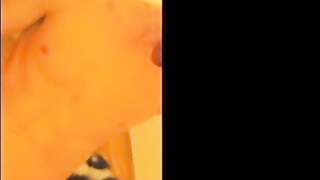 Sexy twink with a great body & uncut shaft wanking on cam