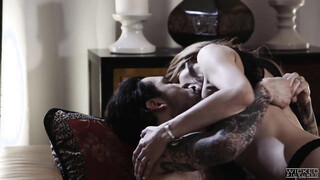 Wannabe Rockstar Bangs Comforting Girlfriend Aiden Ashley