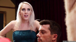 Dominant blonde share prick with stepsister