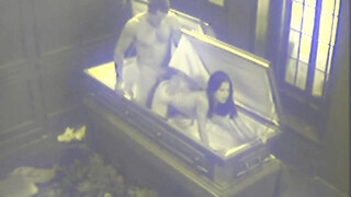 Twisted coffin fetish couple fuck