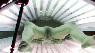 Amazing Sexy Teen in Solarium